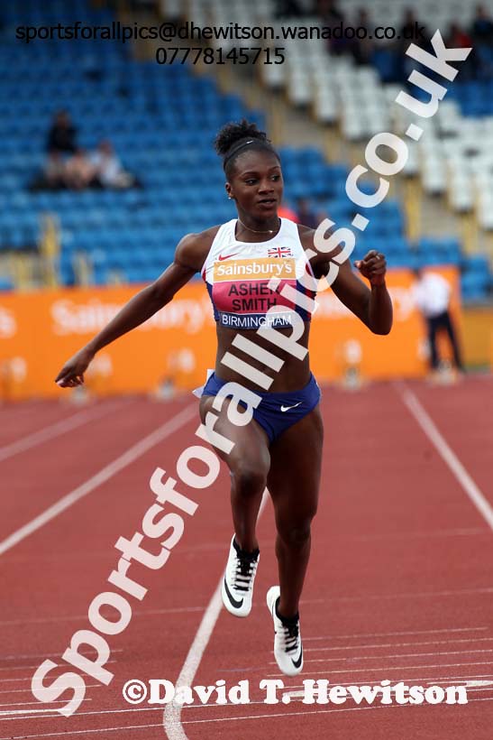 Womens 100 metres, Sainsbury's British Champs, Alexander Stadium, Birmingham. Photo: David T. Hewitson/Sprts for All Pics